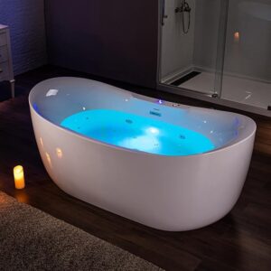 WOODBRIDGE 72" x 35-3/8" Whirlpool Water Jetted and Air Bubble