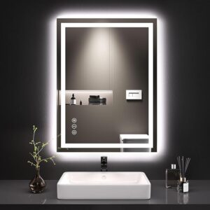 LOAAO 24X32 LED Bathroom Mirror with Lighted Bathroom