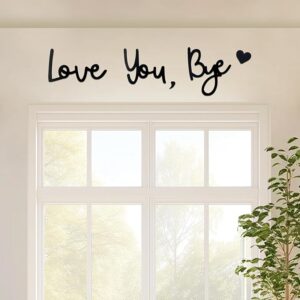 Wooden Love You Bye Sign Home Decor