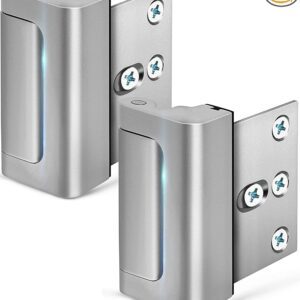 Home Security Door Lock, 2 Pack Childproof Door Reinforcement Lock