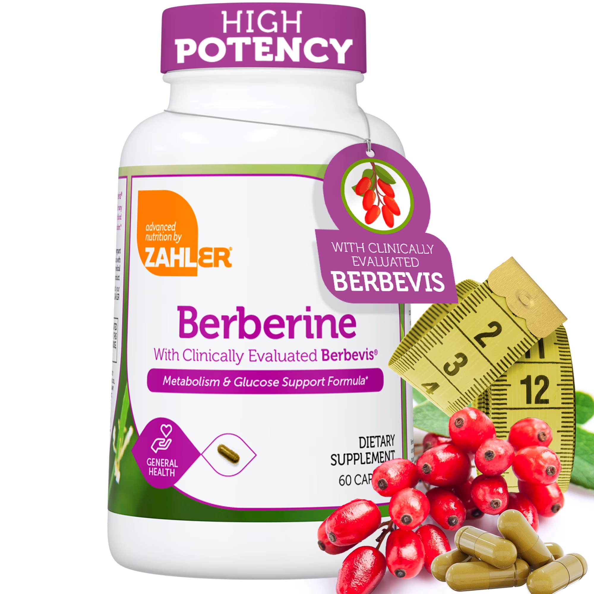 Zahler Berberine Supplement 1000mg