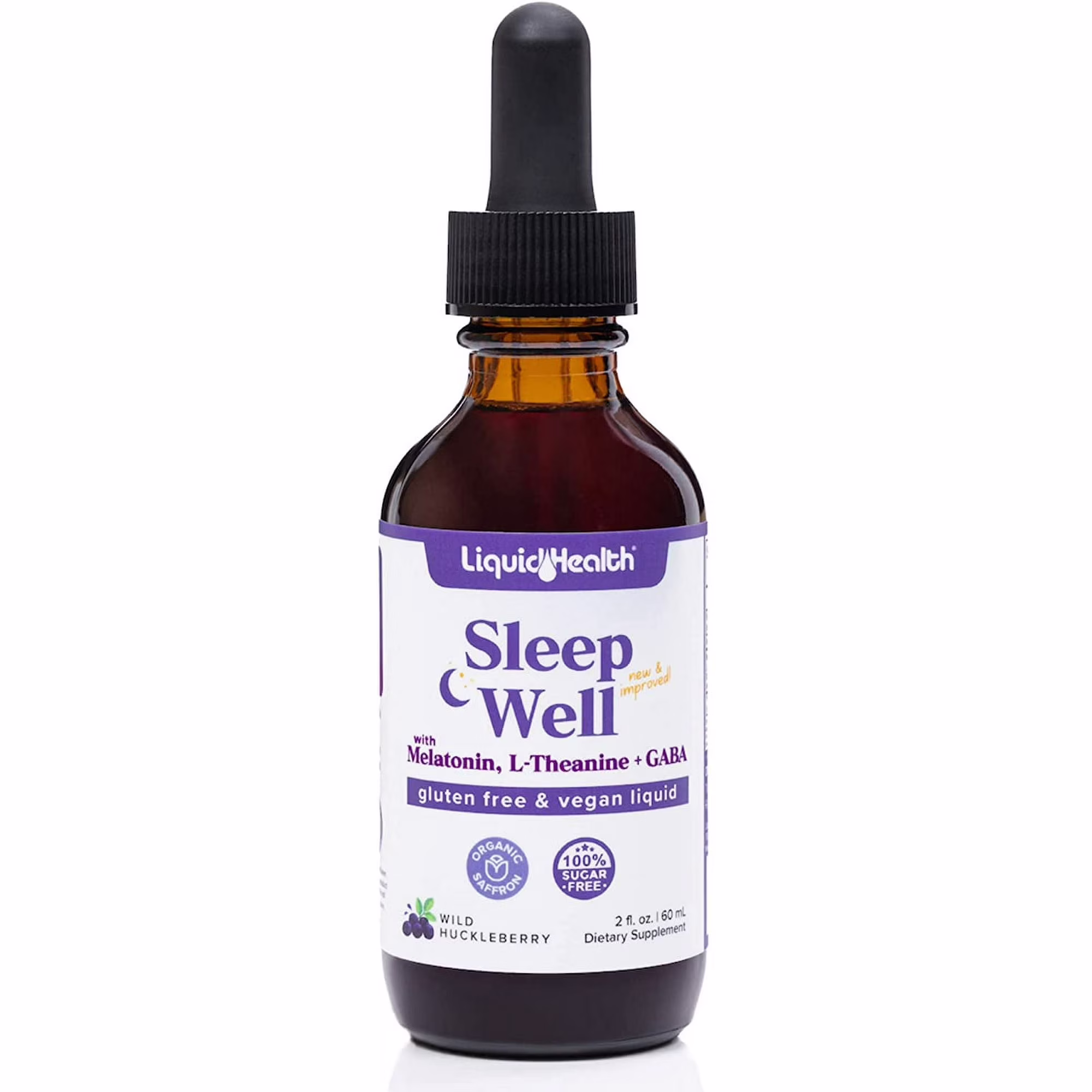 LIQUIDHEALTH Sleep Well Liquid Sleep Supplement Melatonin Drops