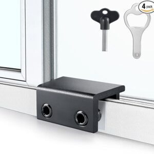 ZRFCXE Window Locks,4 Pack Sliding Window Locks with Key